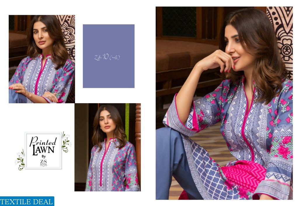 Zs kalyan printed lawn collection Wholesale pakistani dress material